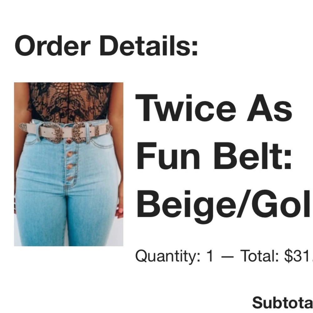 Double belt